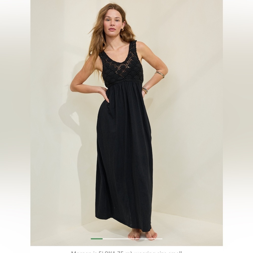 [Aerie] NWT Crochet Maxi Dress